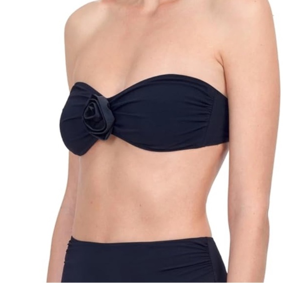NWT Gottex Rose Bud Stylish Bandeau Bikini Top Women’s Bathing Suit size 12 - Picture 3 of 7